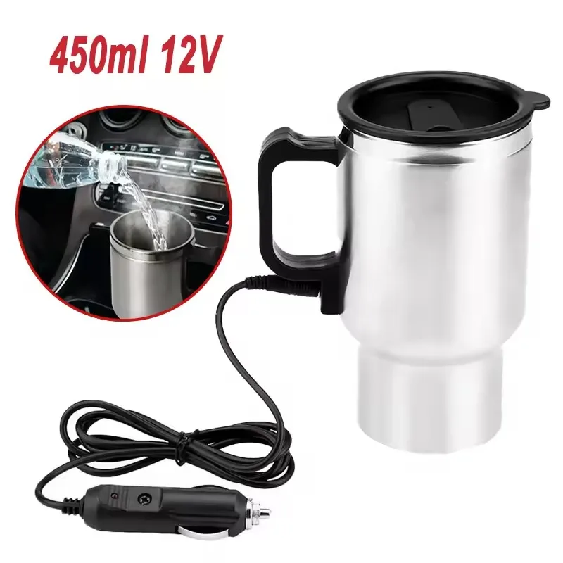 Camping Cooking Can - Electric Heating Car Kettle 12V 450ml