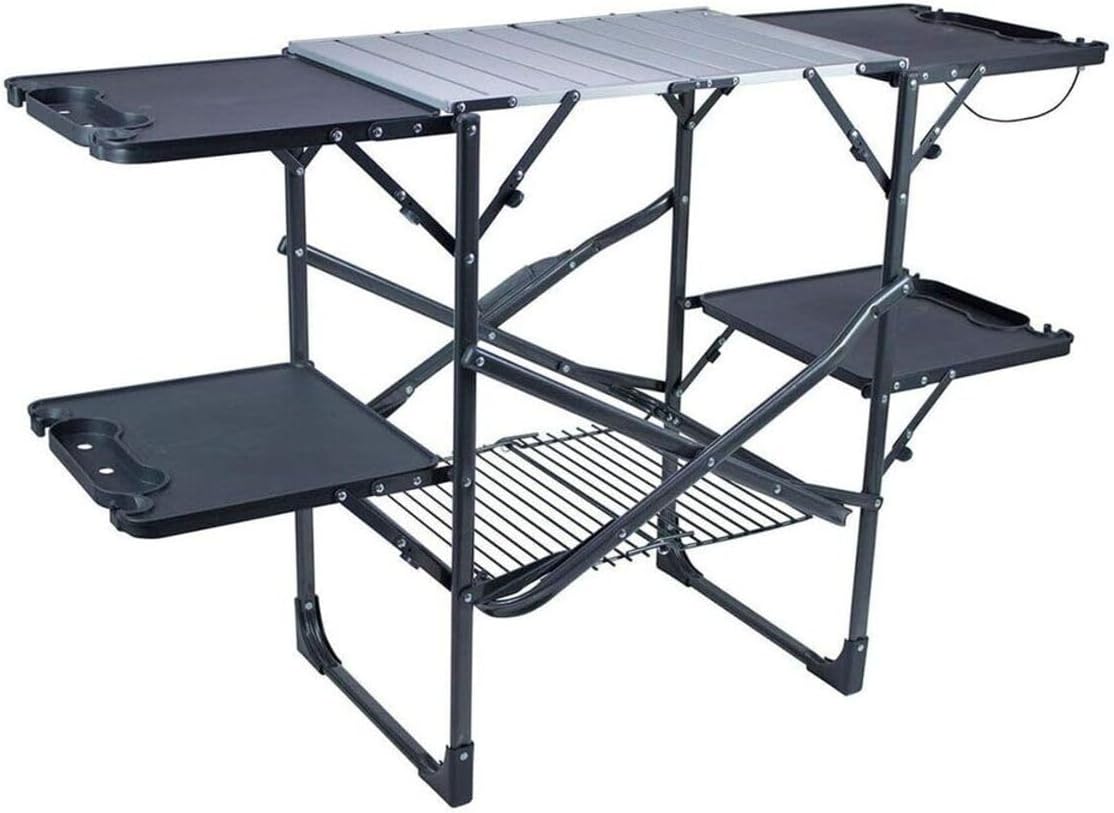 Camping With Cooking - Slim Fold Portable Camping Kitchen Table