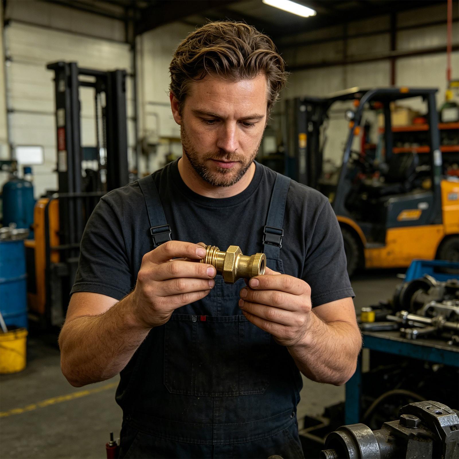 Camping With Cooking - Propane Tank Connector Male Brass Valve