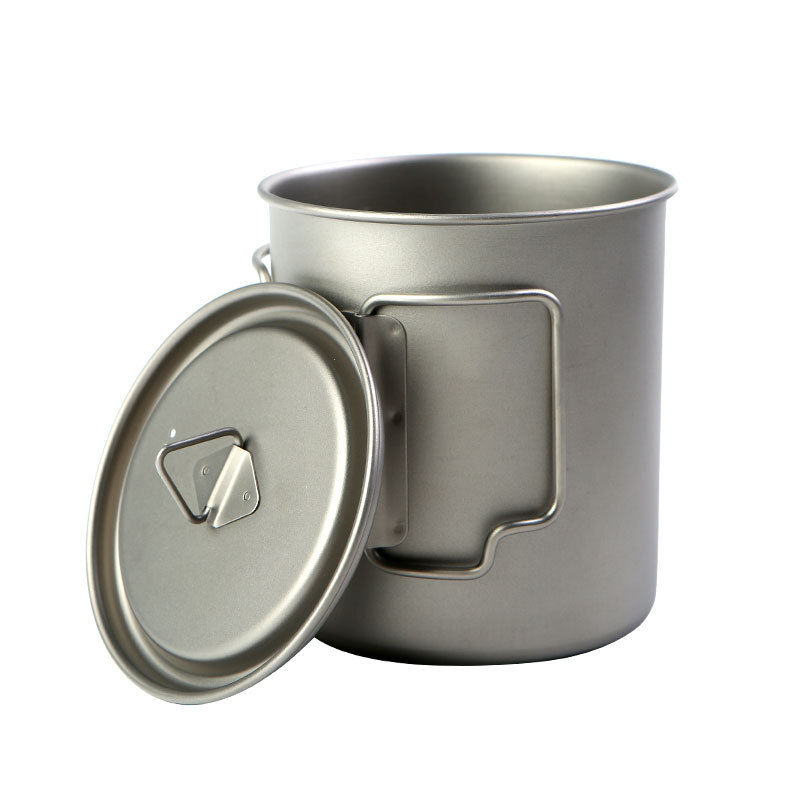 Camping Cooking Gear - Camping Titanium Cups 450ml 550ml 650ml