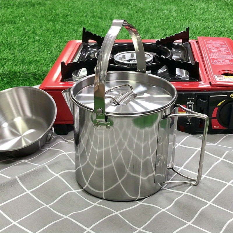 Camping Cooking Gear - 1PC Compact and Portable 1.2L Outdoor