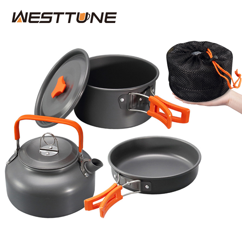 Camping Cooking Roll - WESTTUNE Camping Cookware Kit Aluminum Outdoor