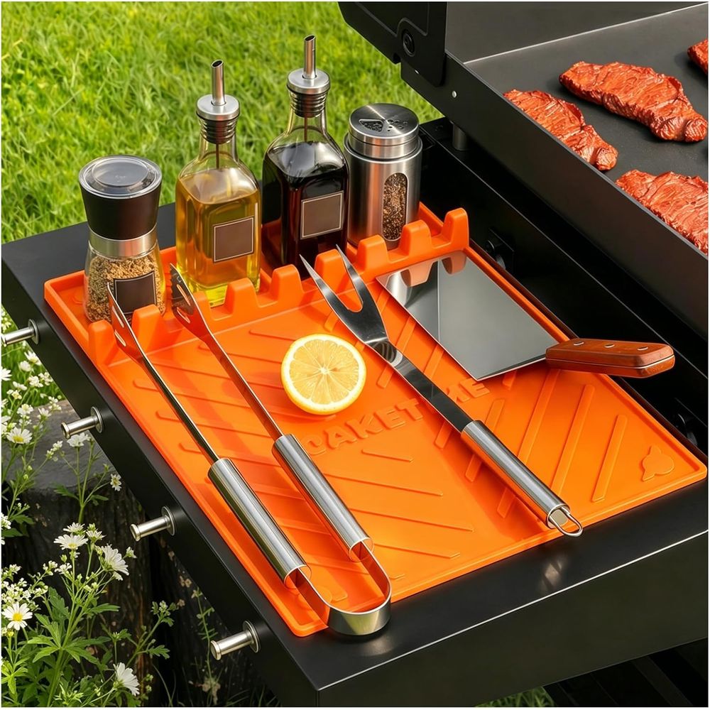 Camping With Cooking - Silicone Grill Mats or Griddle Accessories