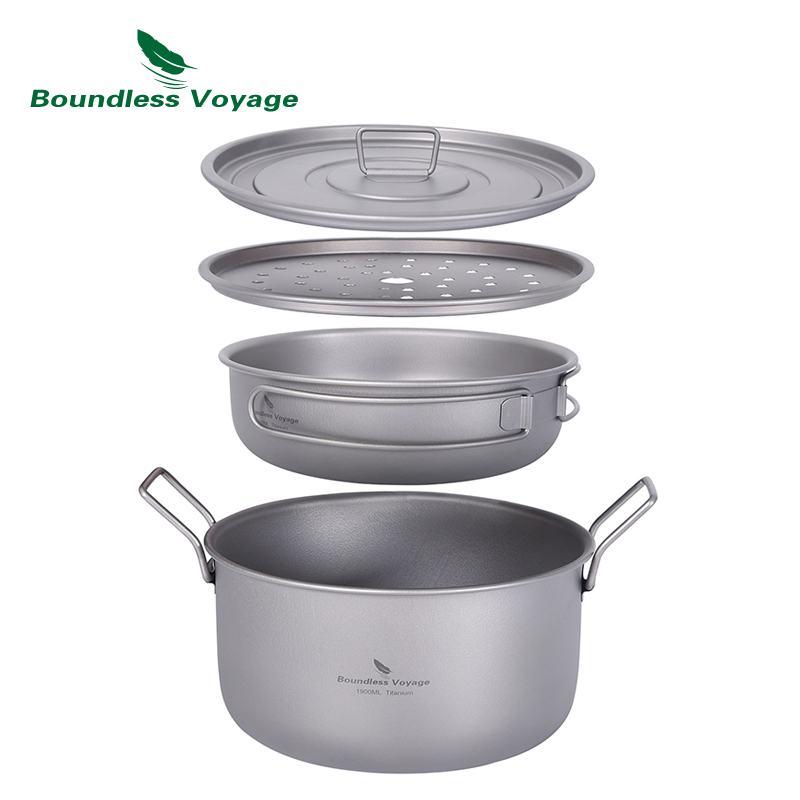 Camping Cooking Roll - Boundless Voyage Camping Cooking Pot Multifunctional