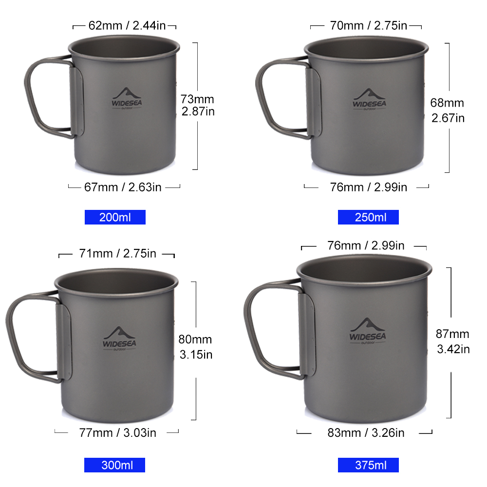 Widesea Camping Mug Titanium C - Camping Cooking All In One 评论和价格