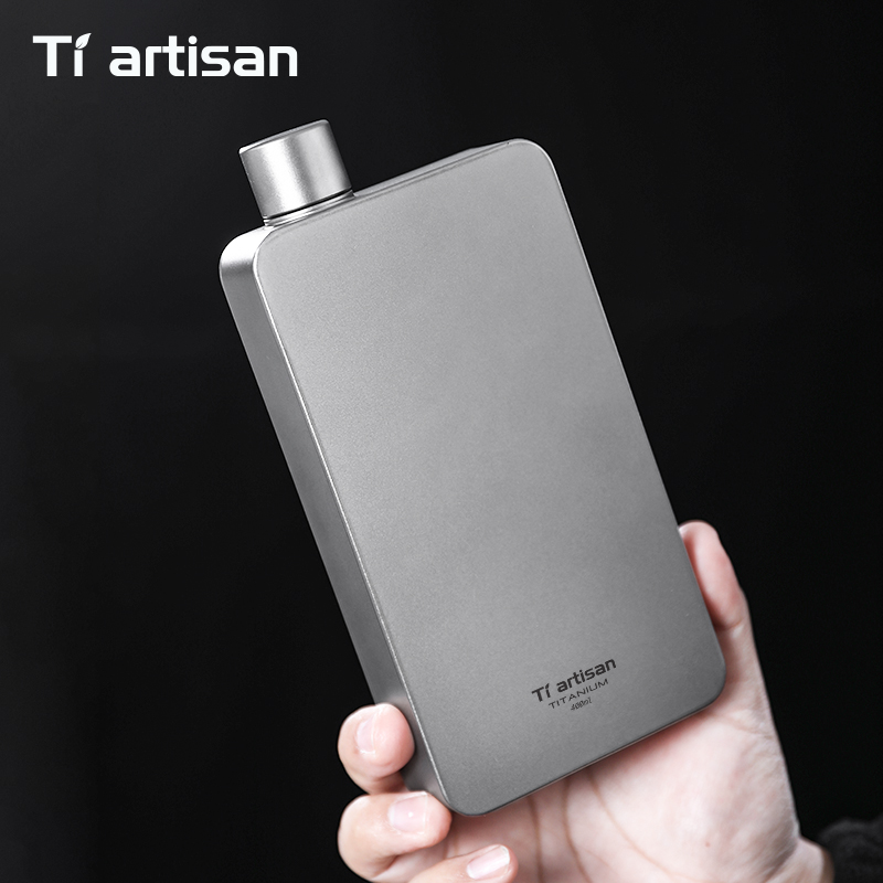 Tiartisan 400ML Titanium Hip F - Camping Cooking Gear 评论和价格
