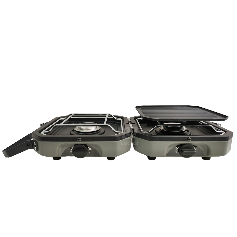 Outdoor Picnic Camping Bbq Gri - Camping Double Cooking Stove 评论和价格