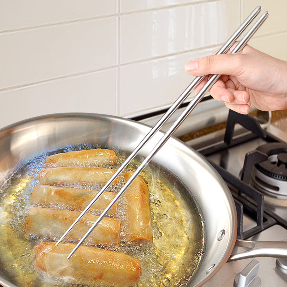 1Pair Extra Long Stainless Ste - Camping Cooking Tips 评论和价格