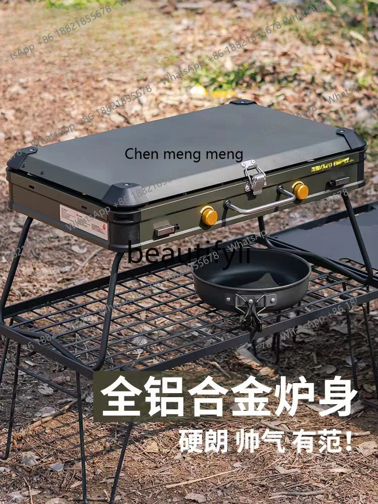 Z189 Double Head Gas Grill Coo - Camping Double Cooking Stove 评论和价格