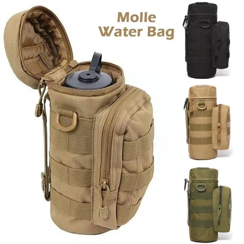 Tactical Molle Water Bottle Ba - Camping Cooking Can 评论和价格