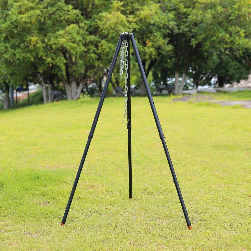1Pc Outdoor Bonfire Tripod Cam - Camping Cooking Pot Tripod 评论和价格