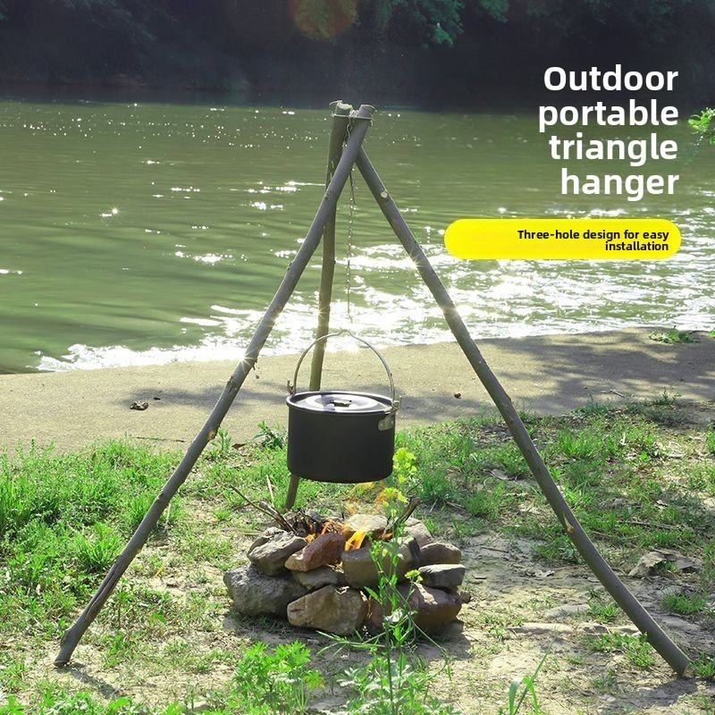 Outdoor BBQ Tripod Portable De - Camping Cooking Pot Tripod 评论和价格