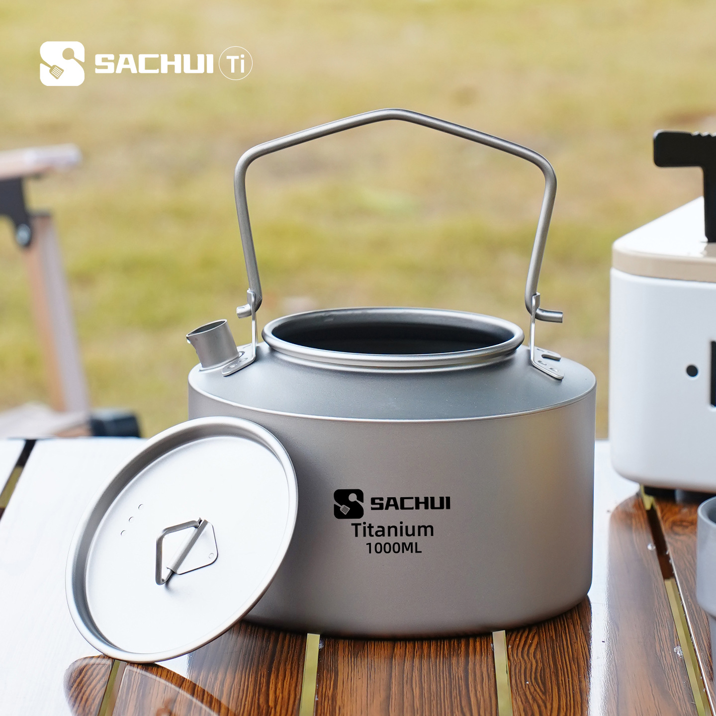 1000ML Pure Titanium Kettle Ou - Camping Cooking Utilities 评论和价格