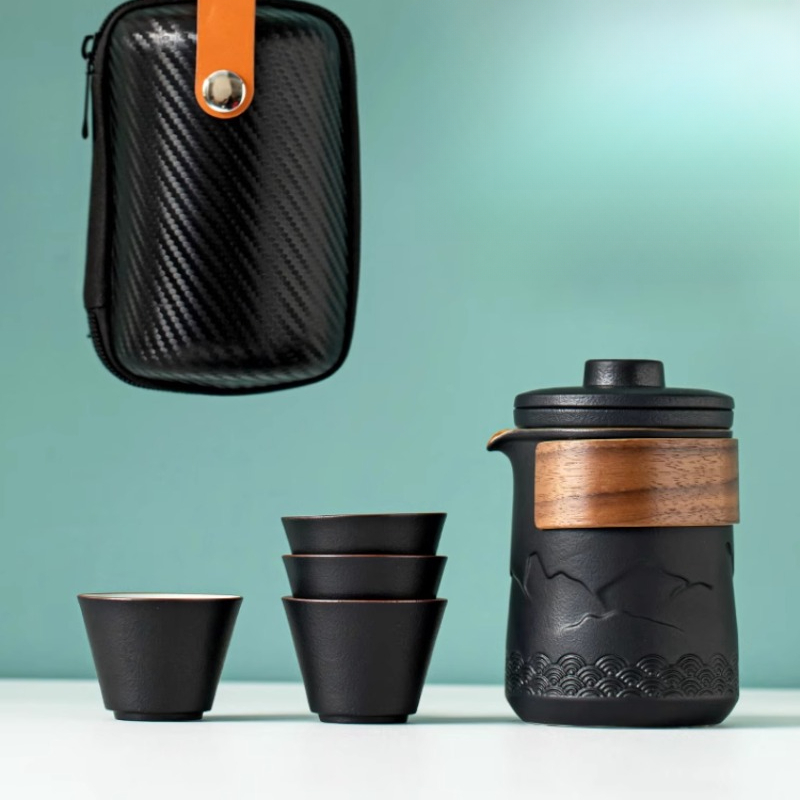 Portable Travel Tea Set One Po - Camping Cooking Utilities 评论和价格