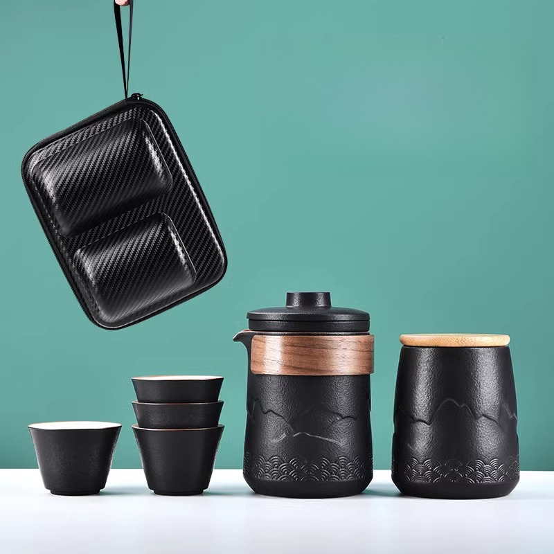 Portable Travel Tea Set One Po - Camping Cooking Utilities 评论和价格