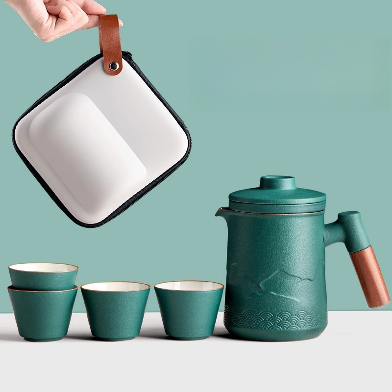 Portable Travel Tea Set One Po - Camping Cooking Utilities 评论和价格
