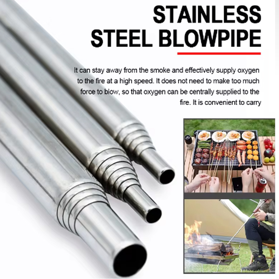 Stainless Steel Blowpipe Pocke - Camping Cooking Utilities 评论和价格