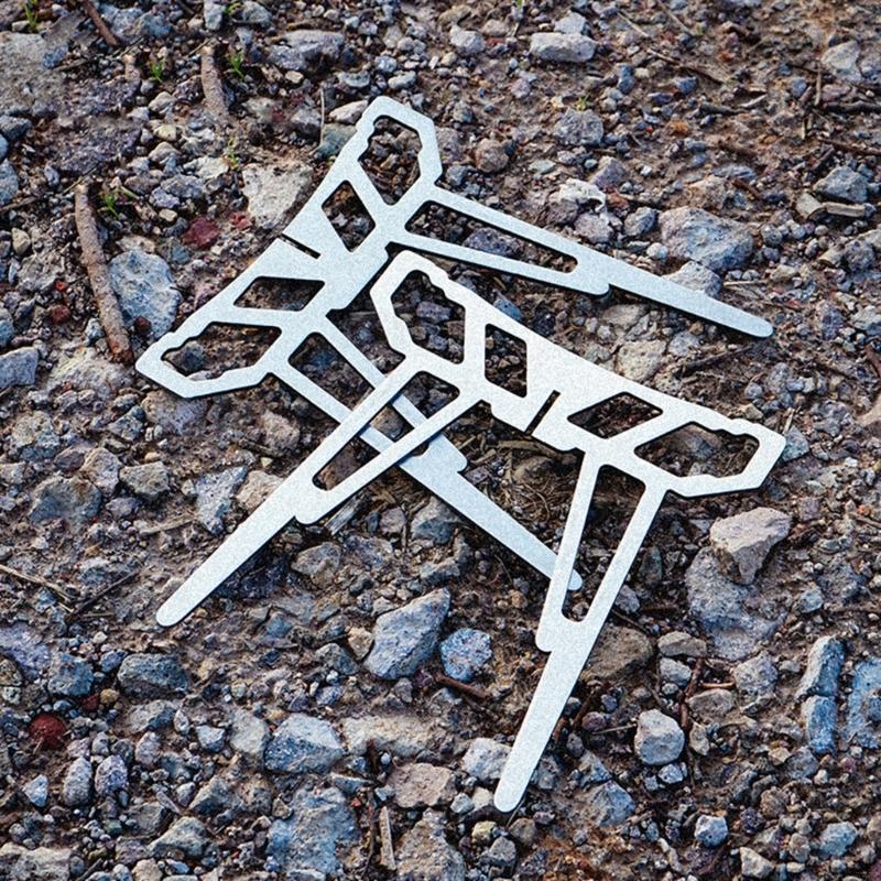 55KD Foldable Camp Stove Base  - Camping Cooking Pot Tripod 评论和价格