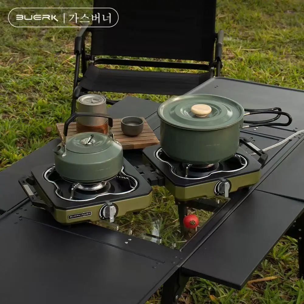 BUERK Camping Stove Double Bur - Camping Double Cooking Stove 评论和价格