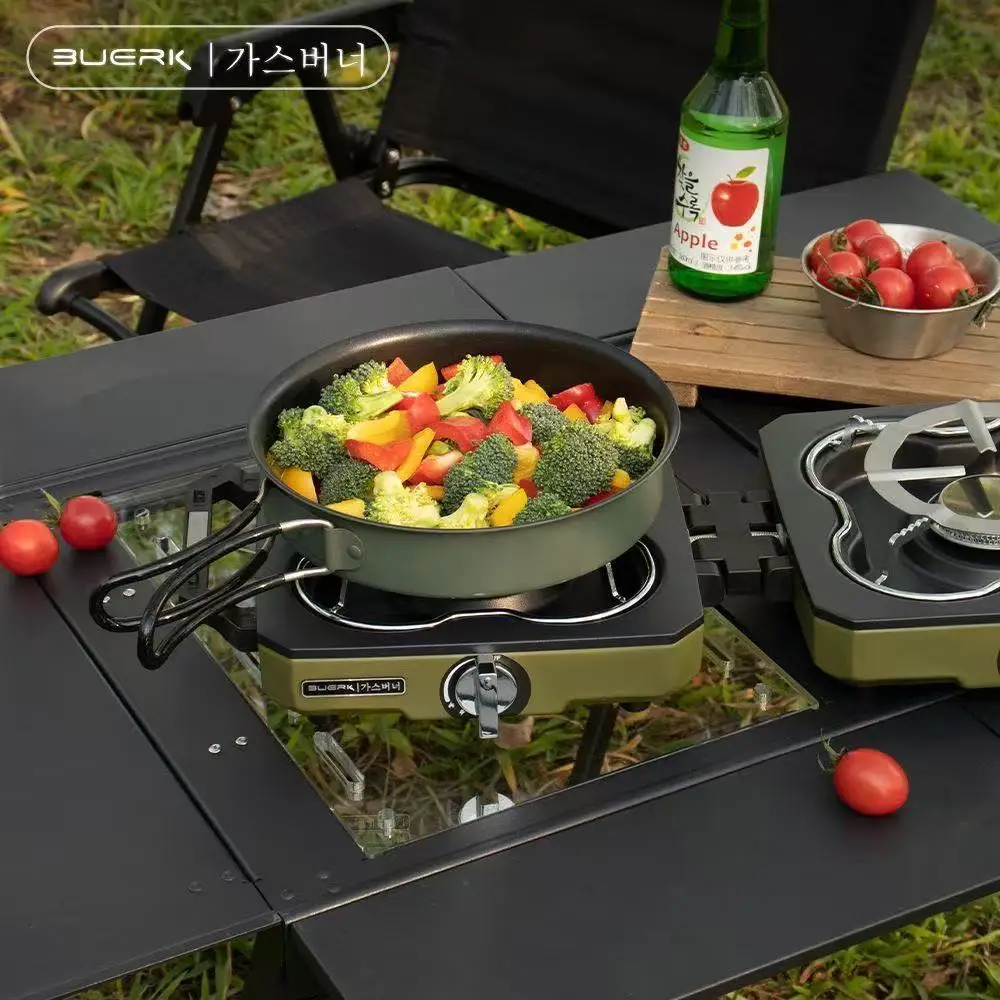 BUERK Camping Stove Double Bur - Camping Double Cooking Stove 评论和价格