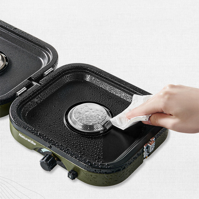 Folding Double Fire Gas Stove  - Camping Double Cooking Stove 评论和价格