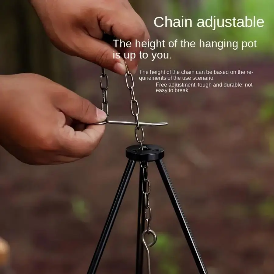 TRALOW Portable Foldable Campf - Camping Cooking Pot Tripod 评论和价格