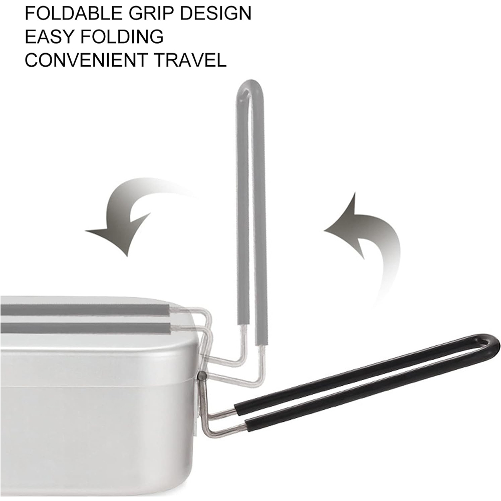 800ML Aluminum Lunch Boxes Out - Camping Cooking Roll 评论和价格