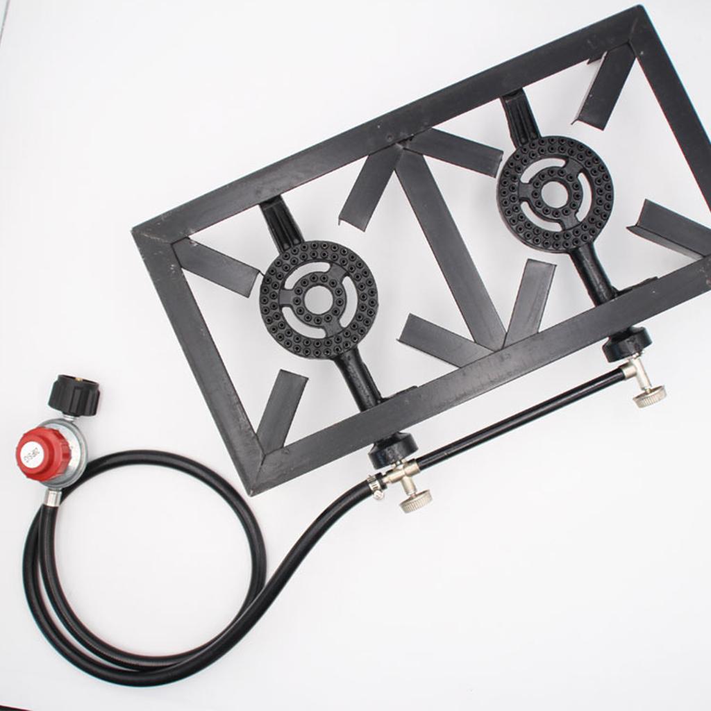 Gas Stove Double Burner Burner - Camping Double Cooking Stove 评论和价格
