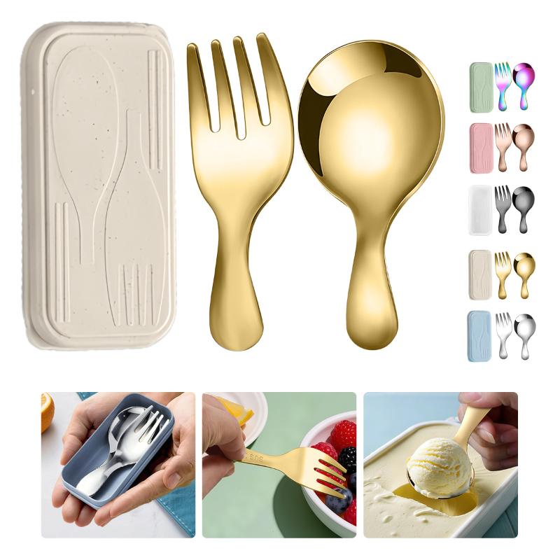 Stainless Steel Tableware Set  - Camping With Cooking 评论和价格