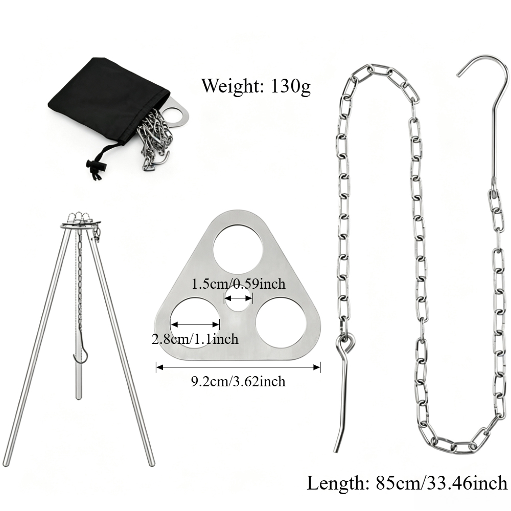 Adjustable Camping Tripod for  - Camping Cooking Pot Tripod 评论和价格