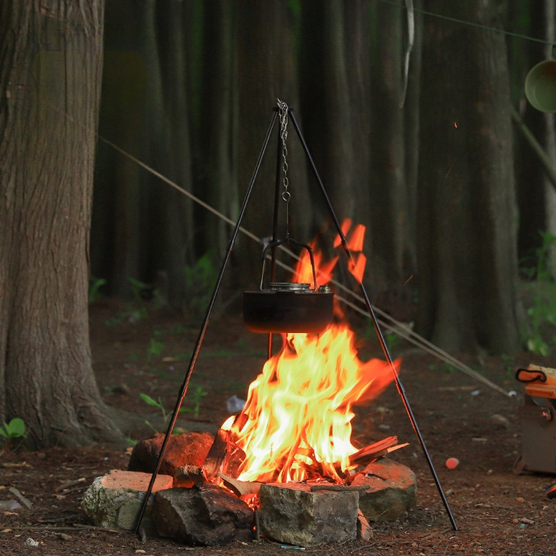 Portable Outdoor Cooking Tripo - Camping Cooking Pot Tripod 评论和价格