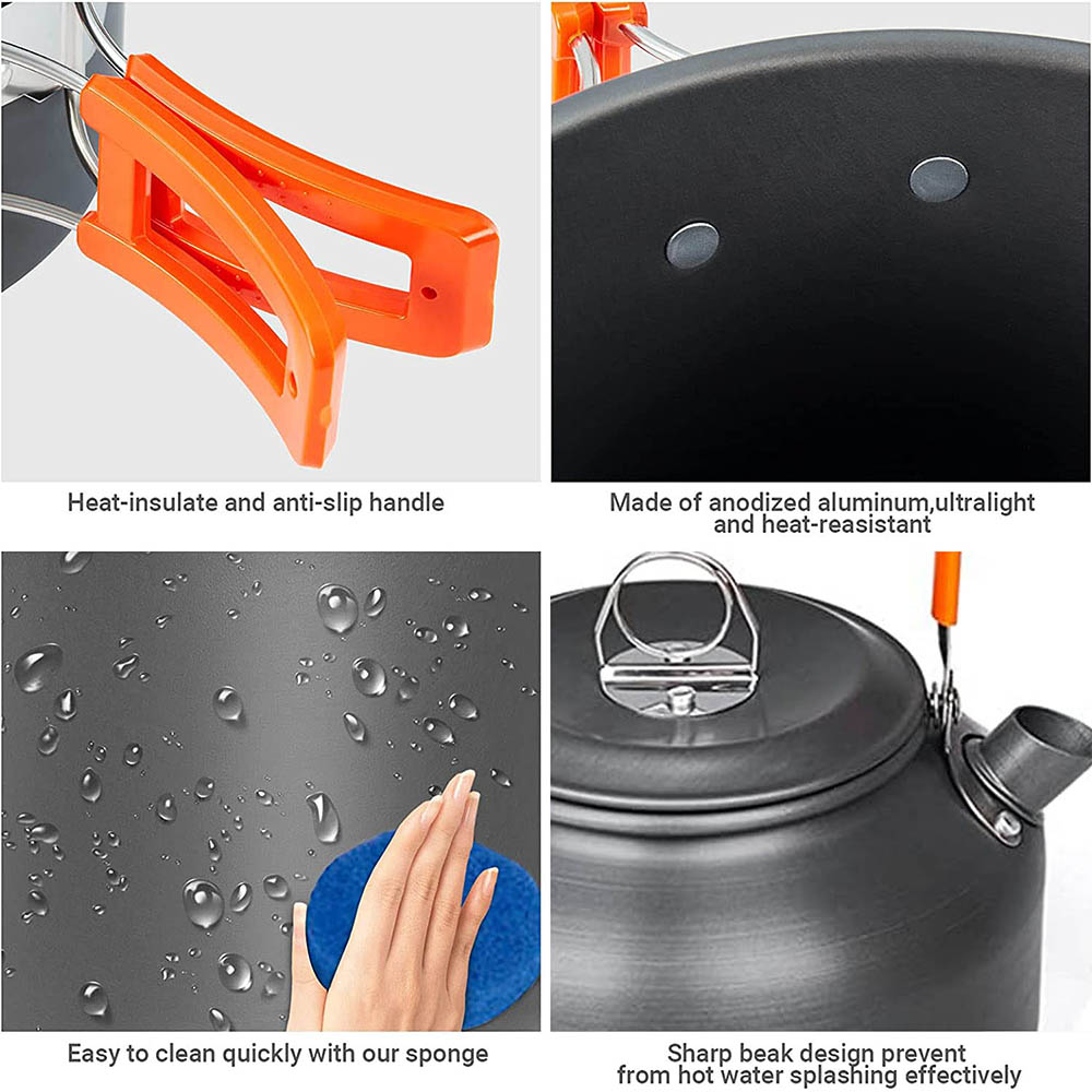1pcs/1set Camping Cookware Kit - Camping Cooking Roll 评论和价格