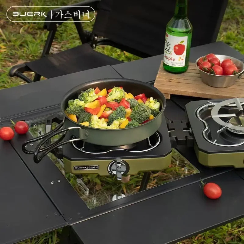 BUERK Camping Stove Double Bur - Camping Double Cooking Stove 评论和价格