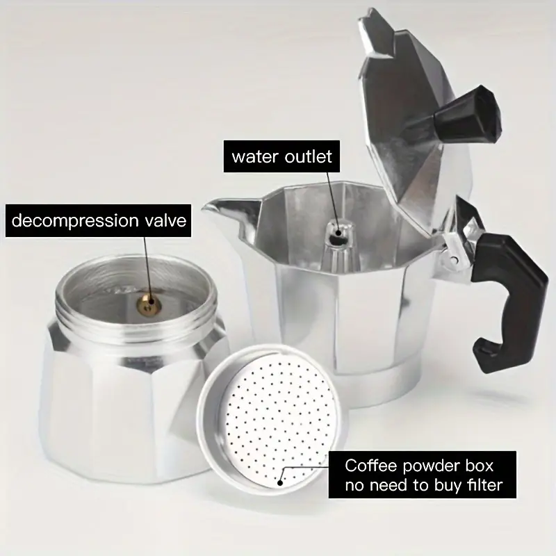 Classic Aluminum Moka Pot 50-3 - Camping Cooking Utilities 评论和价格