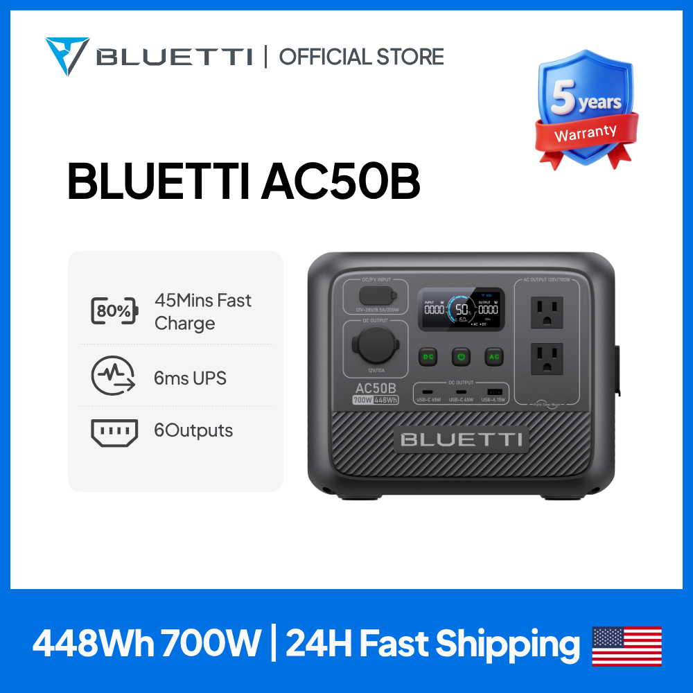 BLUETTI AC50B Portable Power S - Camping Cooking Can 评论和价格