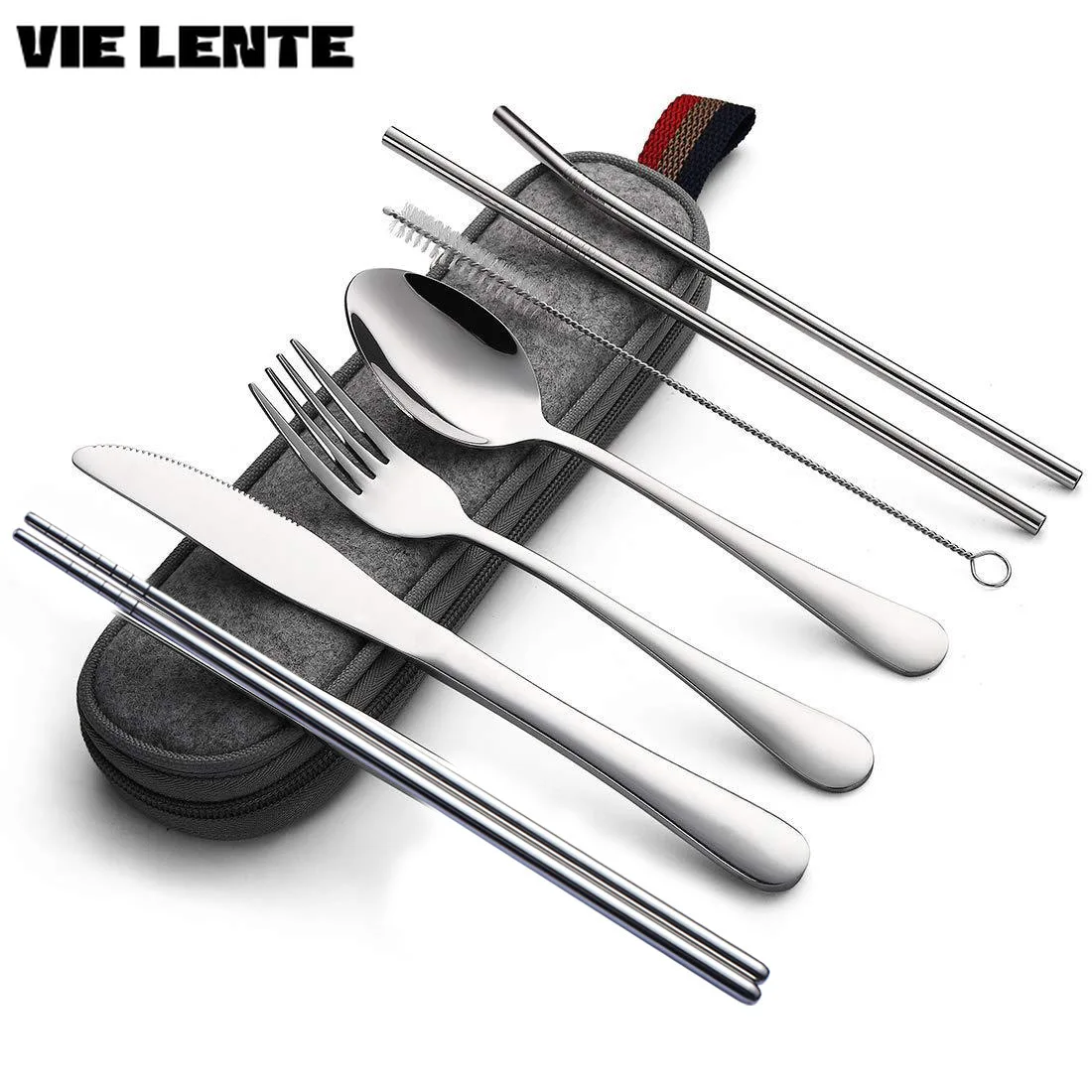 8Pcs/set Tableware Reusable Tr - Camping Cooking Knife Set 评论和价格