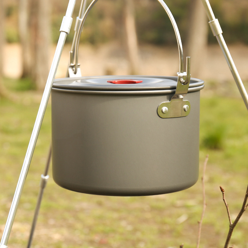 4L Camping Hanging Pots Campin - Camping Cooking Pot Tripod 评论和价格