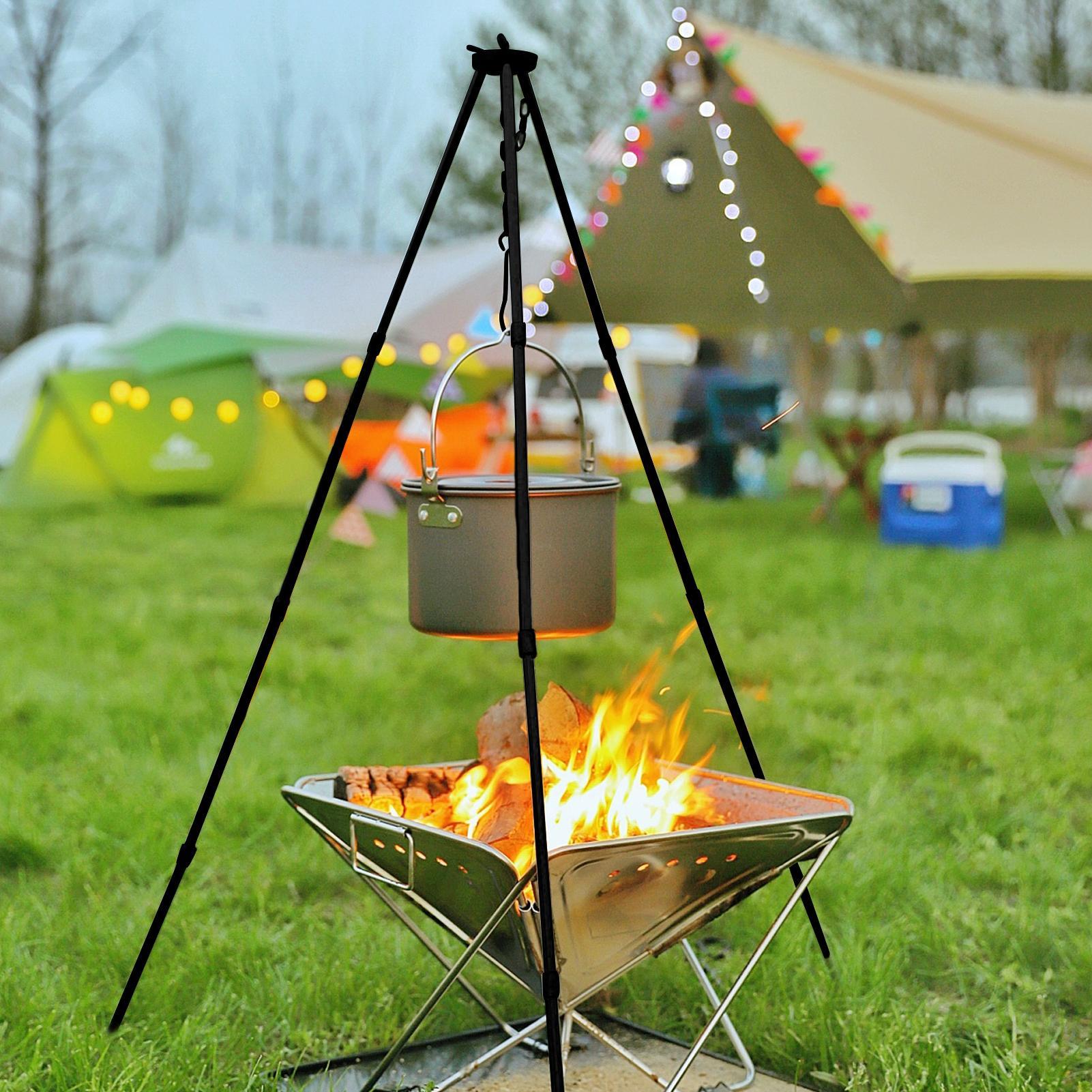 Outdoor Large Bonfire Tripod P - Camping Cooking Pot Tripod 评论和价格