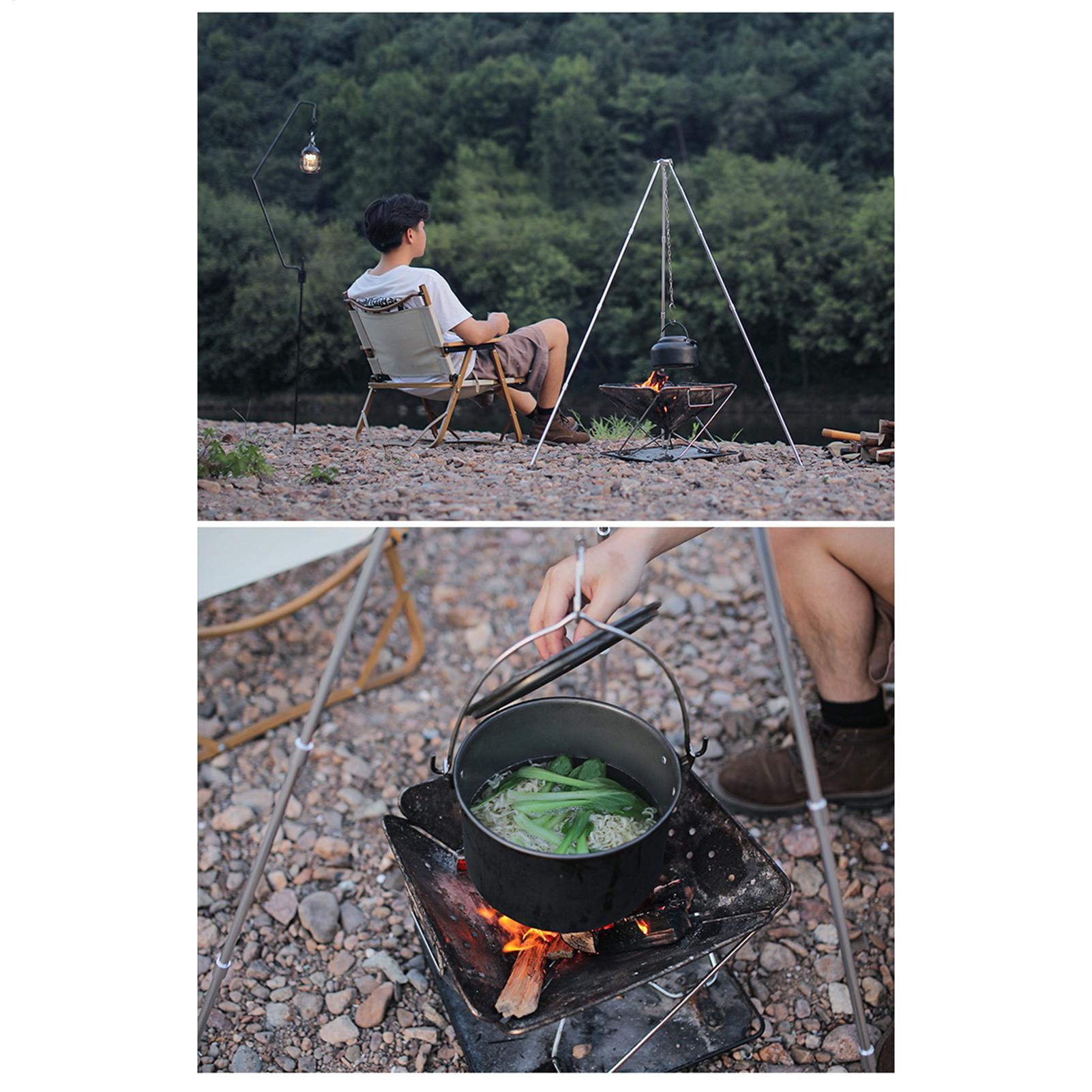 Outdoor Large Bonfire Tripod P - Camping Cooking Pot Tripod 评论和价格