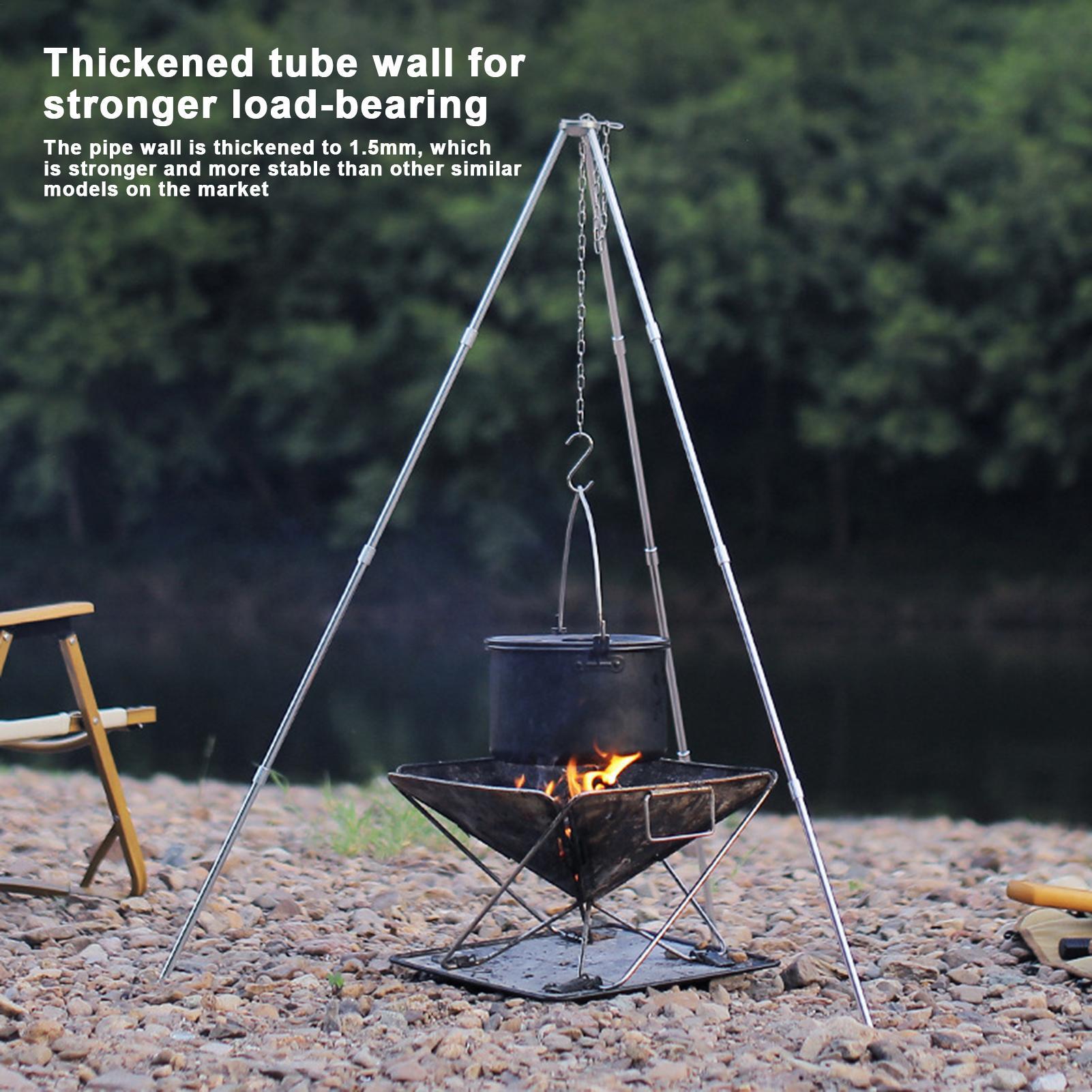 Outdoor Large Bonfire Tripod P - Camping Cooking Pot Tripod 评论和价格