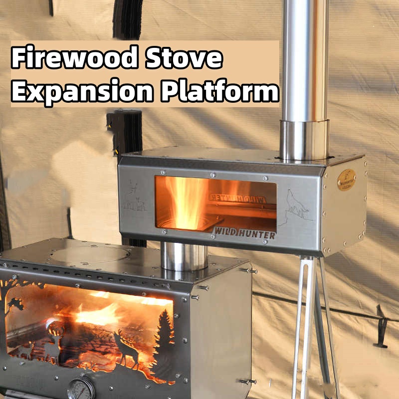 Camping Firewood Stove 2-Side  - Camping With Cooking 评论和价格