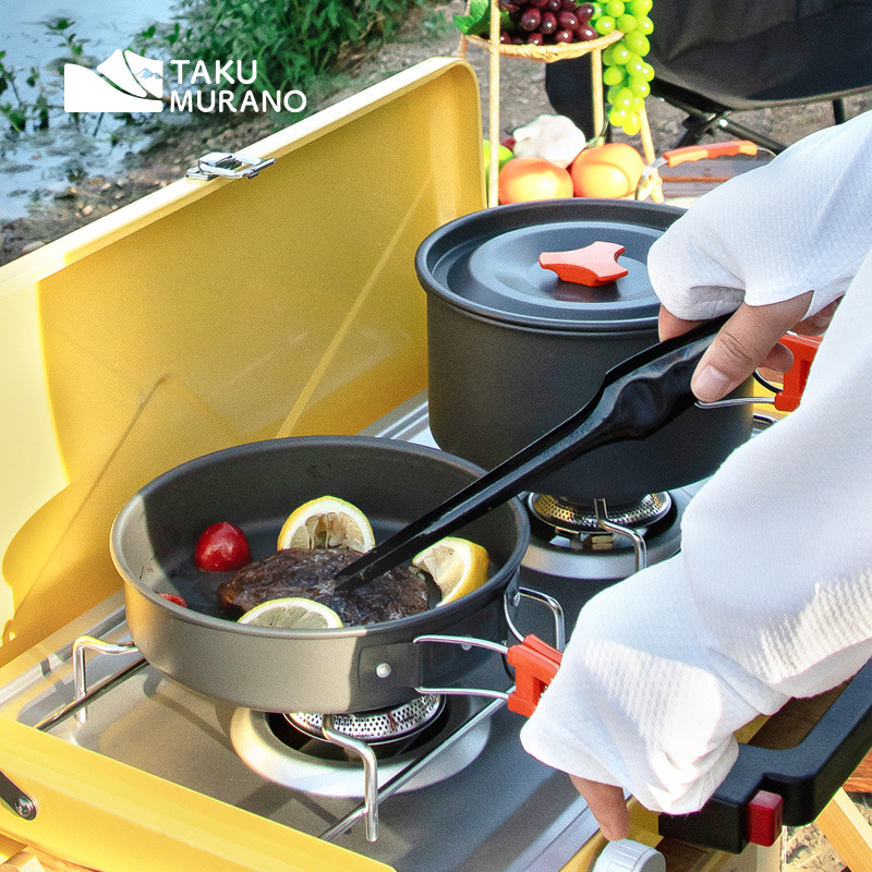 Camping Cookware Set Outdoor C - Camping Cooking Roll 评论和价格