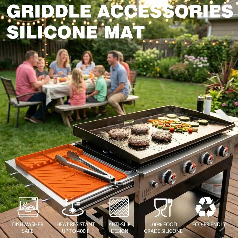 Silicone Grill Mats or Griddle - Camping With Cooking 评论和价格
