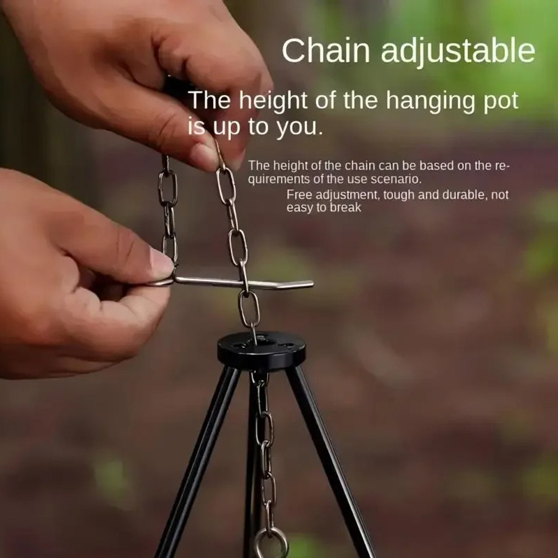 SSUNTAK Portable Detachable Ca - Camping Cooking Pot Tripod 评论和价格