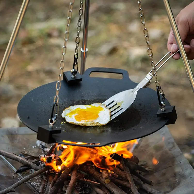 Aluminum Camping Bonfire Tripo - Camping Cooking Pot Tripod 评论和价格