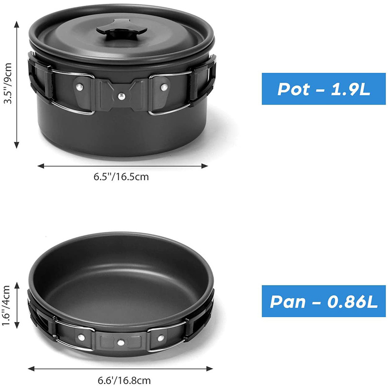 1 Set Outdoor Pot Pan Camping  - Camping Cooking Knife Set 评论和价格