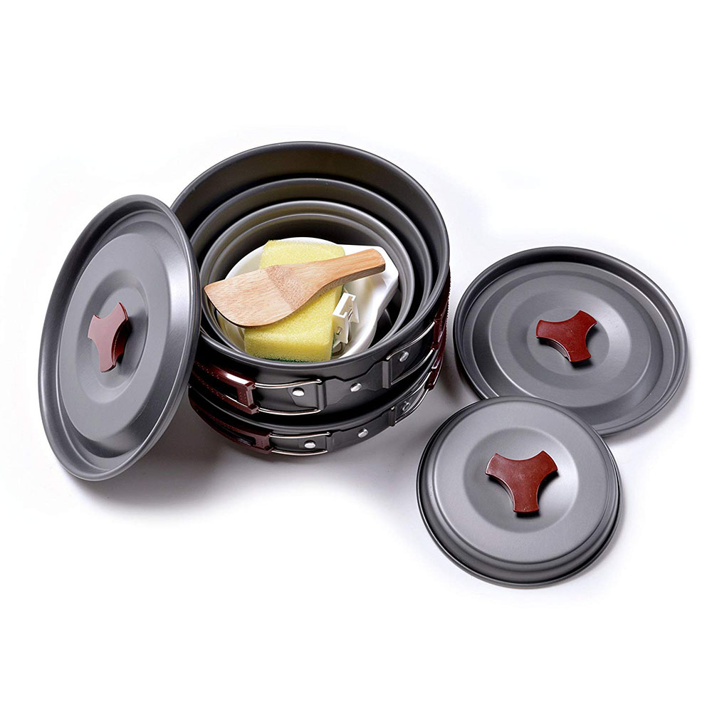 Outdoor Camping Cookware Kit N - Camping Cooking Roll 评论和价格